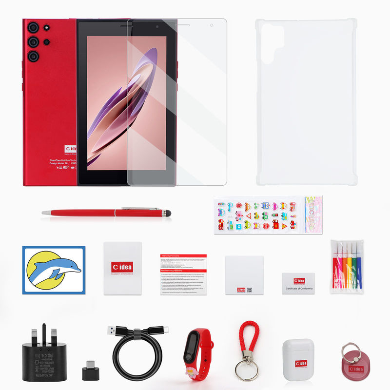 C idea Android 12 System Business 7 Inch Tablet PC Supporting Bluetooth Dual Card Calling With Keyboard CM522