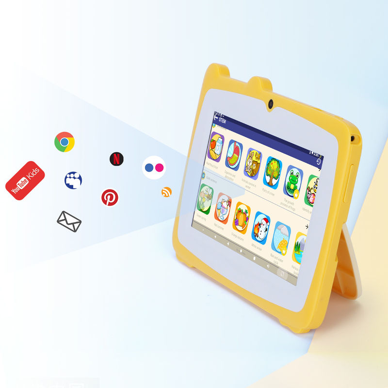 C Idea 7 Inch Kids Touch Screen Tablets Dual Cameras High Definition Screen 2+32G Yellow