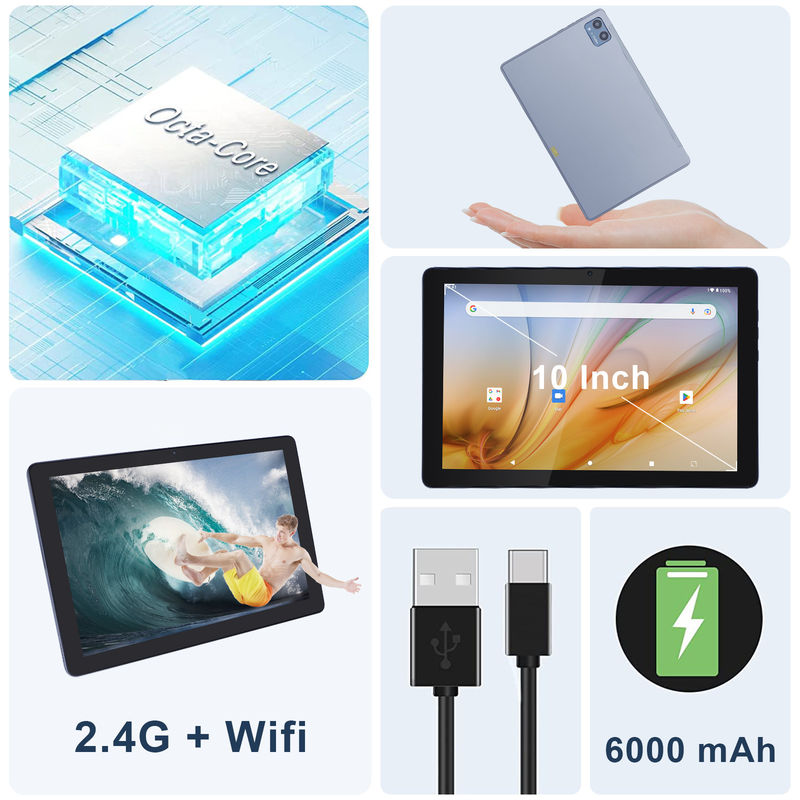 C Idea Educational Tablet For Students Android 12 Tablet 10 Inch With Google Play 64GB ROM 3GB RAM 128GB