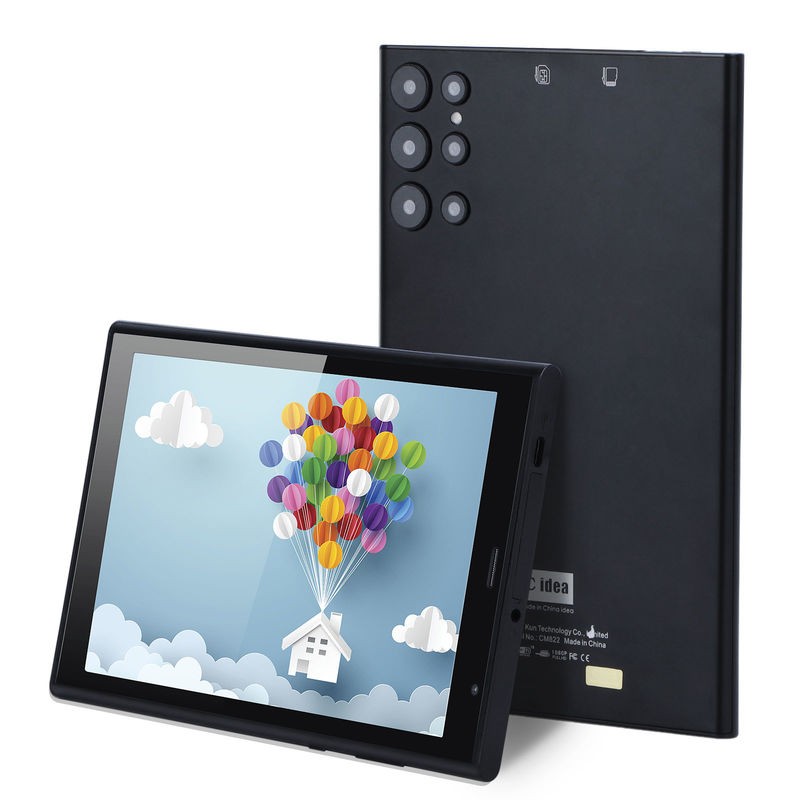 C idea 8 inch Android Tablet PC 8GB RAM 512GB ROM Quad Core 800*1280 HD Tablets with WIFI/SIM Card CM822 (Black)