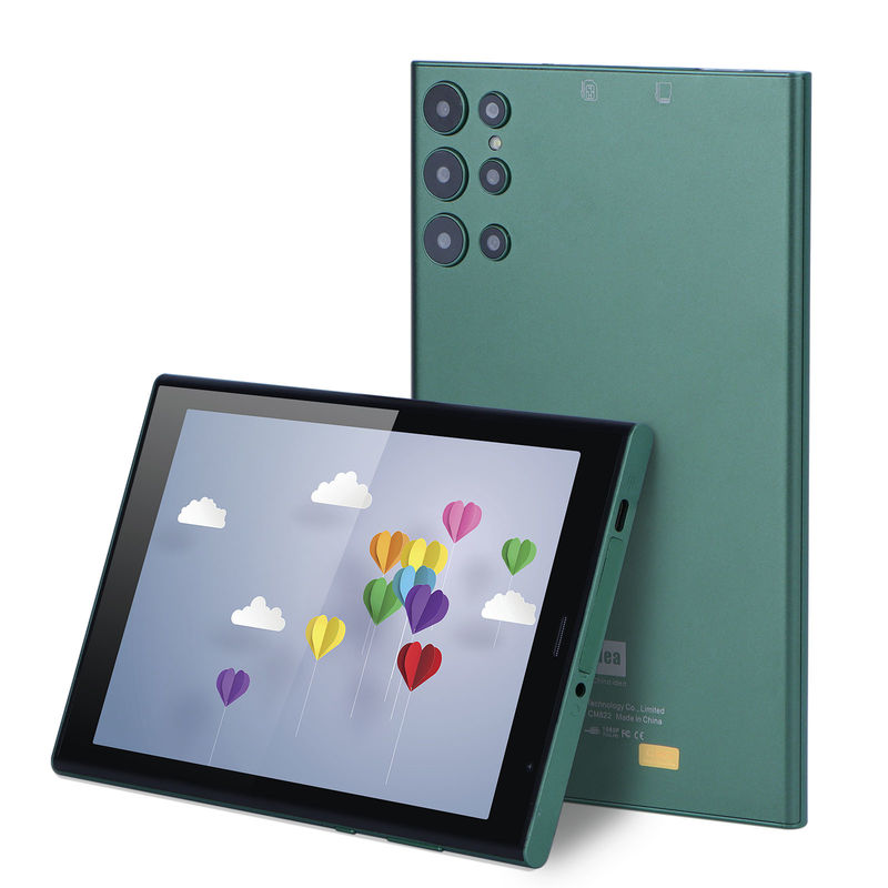 C idea 8 Inch Smart Tablet PC With Shockproof Case 128GB ROM 800x1280 IPS Touchscreen Display For Reading Green CM822
