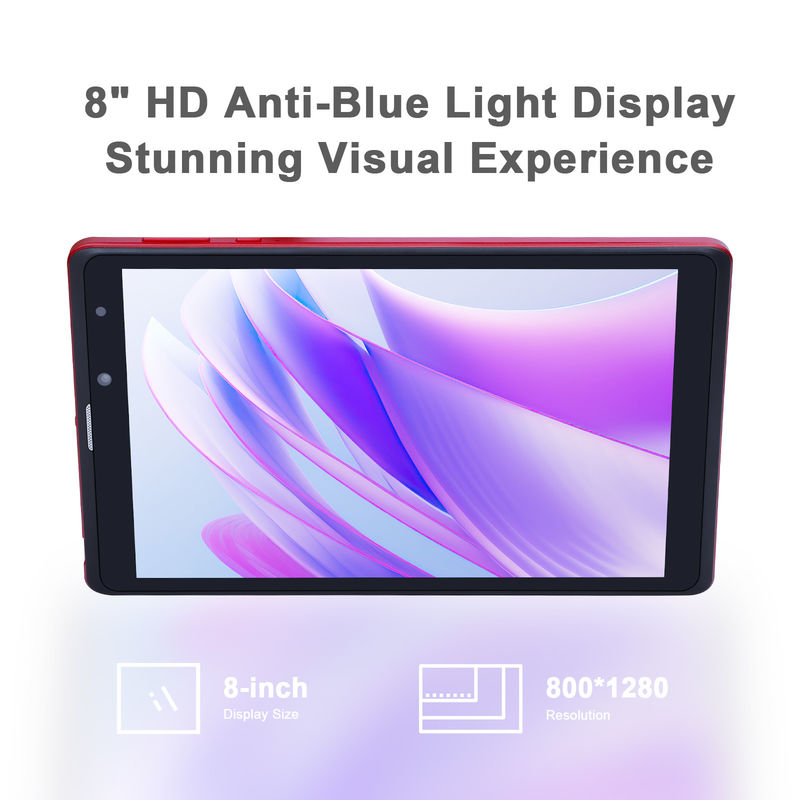 C idea Android 8 Inch Tablet PC 256GB Large Capacity Storage 5MP+8MP Cameras 8000mAh Battery Life Reading CM835 Red