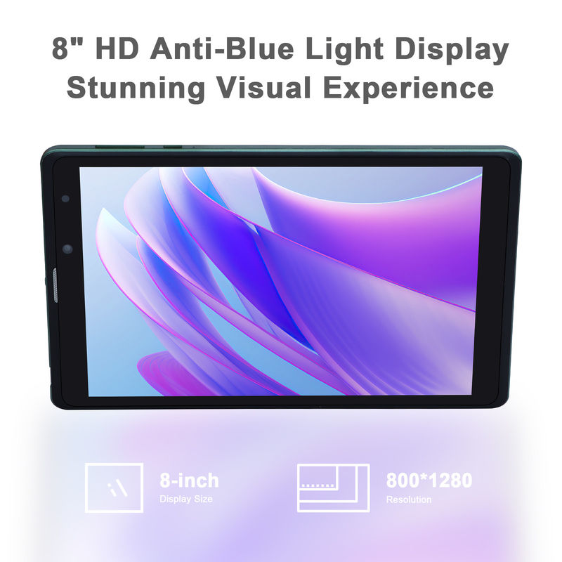 C idea Sim Support Green Tablet PC 8GB RAM 256GB ROM 800x1280 IPS HD Screen Display Tablet With Case CM835