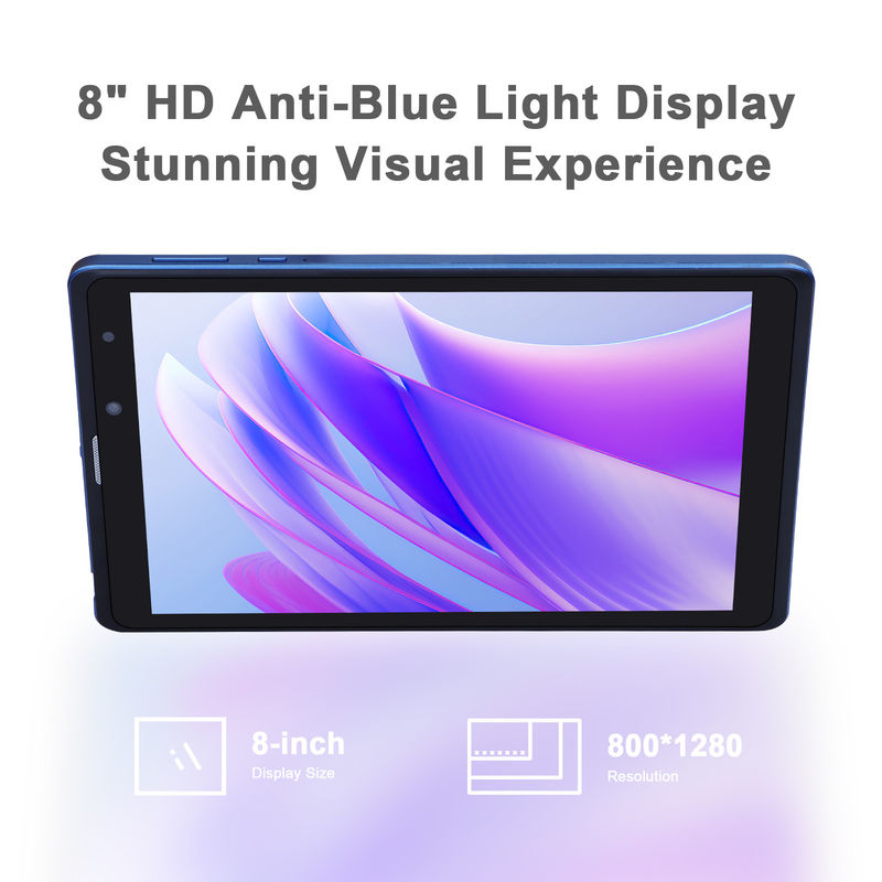 C Idea Blue 8 Inch Tablet PC Large Storage Dual Cameras Metal Tablets For Reading Watching