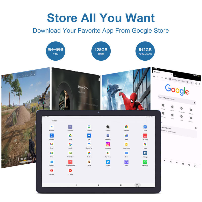 C idea 10.1 inch Android 12 Tablet 8GB RAM 128GB ROM Model CM1200