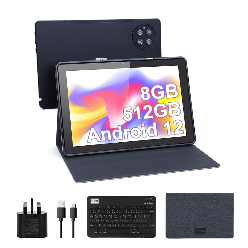 C idea 9.7 inch Android 12 Tablet 8GB RAM 512GB ROM Model CM7800 Black