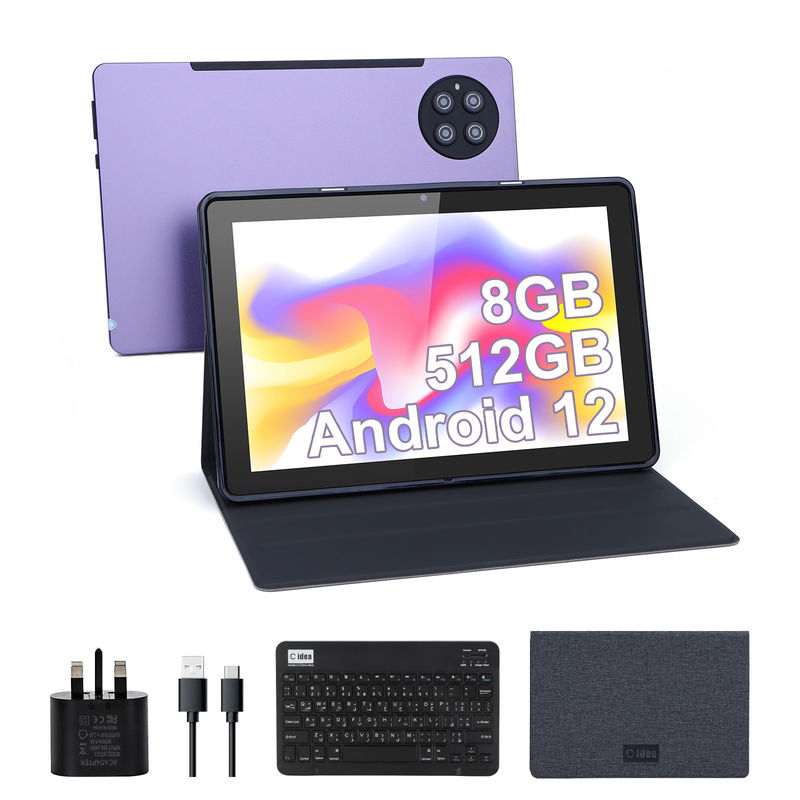 C idea 9.7 inch Android 12 Tablet 8GB RAM 512GB ROM Model CM7800 Purple