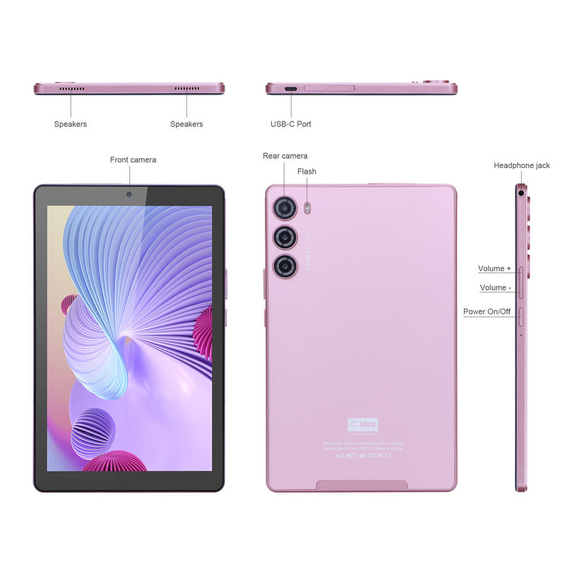 C idea 9 Inch Tablet PC WIFI 2.4G/5G 800x1280 IPS Screen Android Tablet Phone Call Support With Dual Camera(Pink)