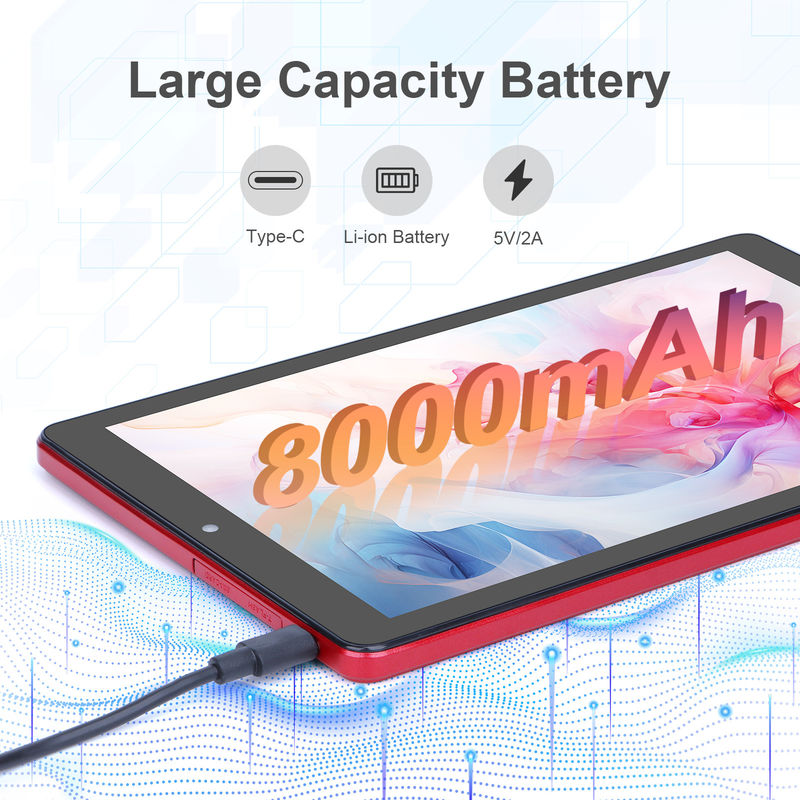 C idea 9 Inch Tablet PC WIFI 2.4G/5G 800x1280 IPS Screen Android Tablet Phone Call Support With Dual Camera(Red)