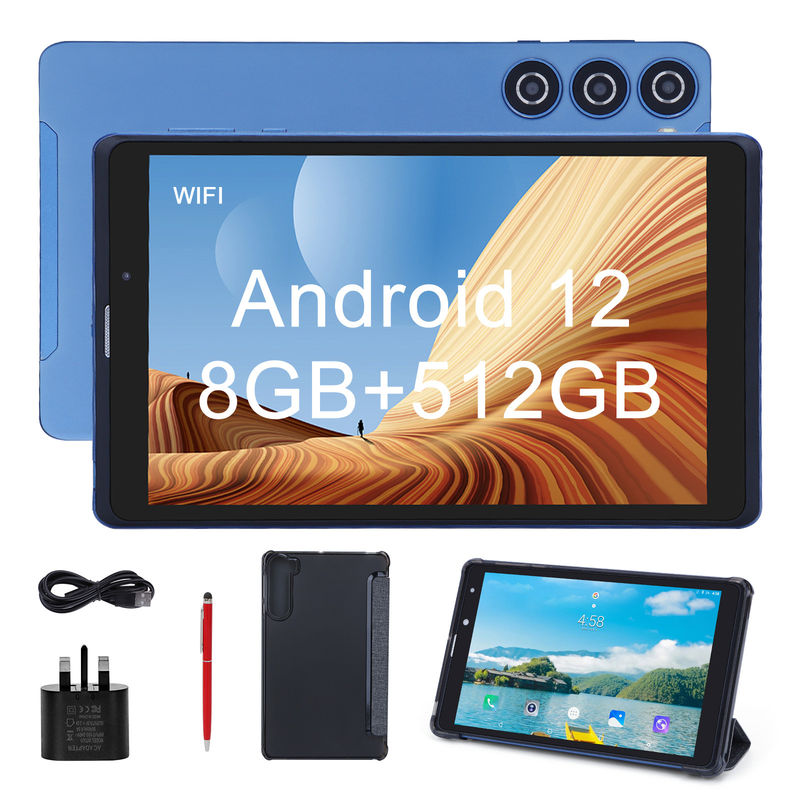 C idea 8 inch Android Tablet PC Manufacturer with Android 12 Quad Core 8GB+512GB Storage IPS HD Display CM835(blue)