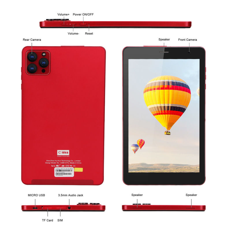 C idea Dual Camera 8 Inch Android Tablet PC Android 12 Tablets 1280x800 IPS HD Display CM813-Grey
