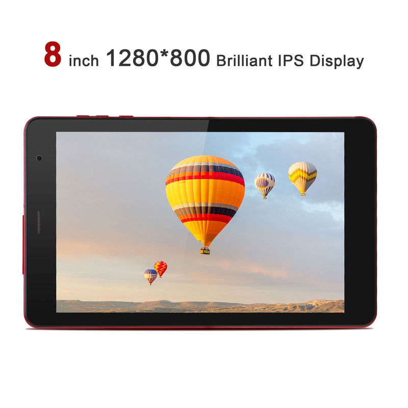 C idea 1280x800 IPS 8 Inch Android Tablet HD Touchscreen GPS WiFi Dual Camera 8000mAh Battery CM813-Red