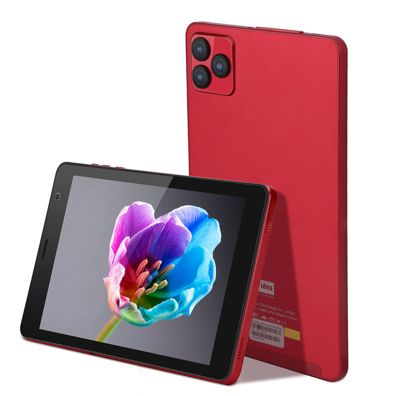 C idea Android 8 Inch Tablet PC Android 12 Tablet 512GB Storage Tablets PC Quad Core Processor CM813 red