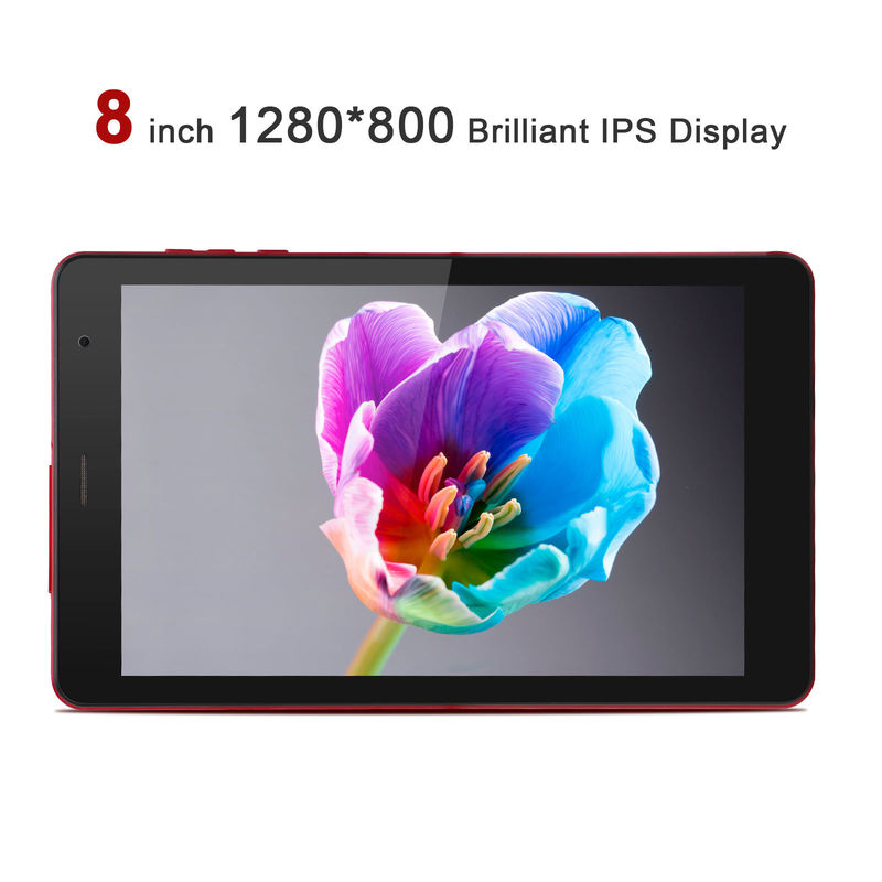 C idea Android 8 Inch Tablet PC Android 12 Tablet 512GB Storage Tablets PC Quad Core Processor CM813 red