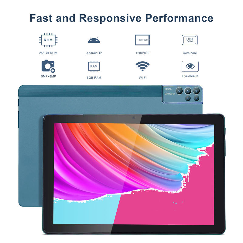 C idea 256ROM 10 Inch Tablet PC Dual 5MP+8MP Camera Quad Core With Keyboards Case CM7000  Blue
