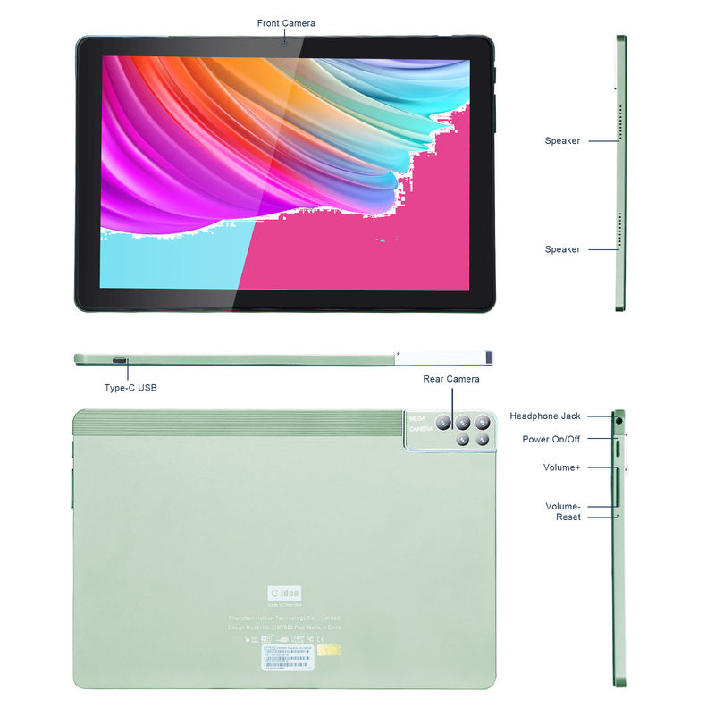 C idea 6+256GB 800x1280 IPS 10 Inch Tablet PC With Case Quad Core Dual 5MP+8MP Camera HD IPS Display CM7000