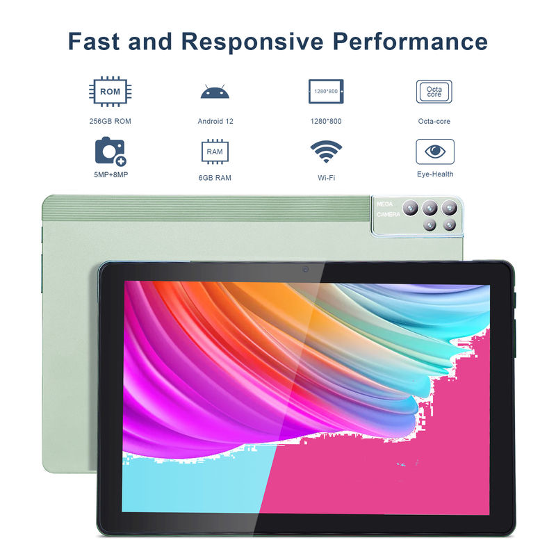C idea 6+256GB 800x1280 IPS 10 Inch Tablet PC With Case Quad Core Dual 5MP+8MP Camera HD IPS Display CM7000