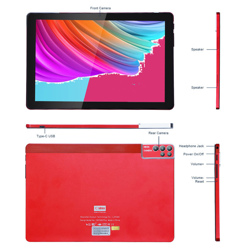 C Idea 10 Inch Tablet PC Android 12 Tablet 6GB RAM 256GB ROM 6000mAh Battery IPS HD Touch Screen CM7000PLUS