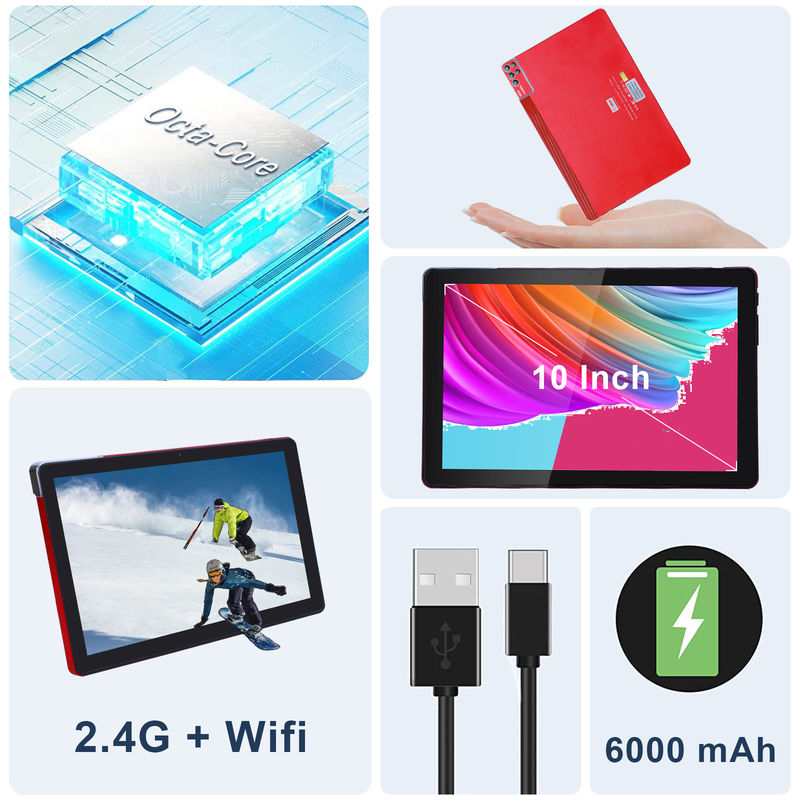 C Idea 10 Inch Tablet PC Android 12 Tablet 6GB RAM 256GB ROM 6000mAh Battery IPS HD Touch Screen CM7000PLUS