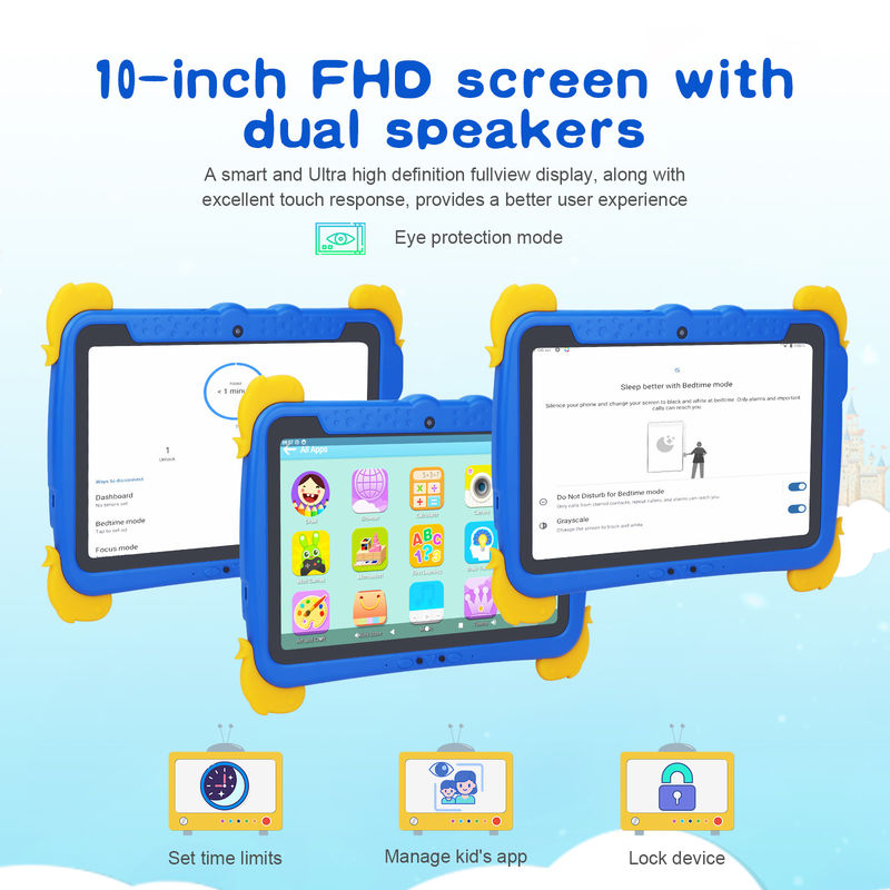 C idea Kids Tablet PC 10.1 Inch 800*1280 HD IPS Screen With Pre-installed iwawa Dual WiFi and Dual Cameras P1150