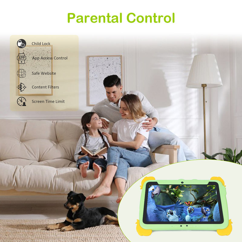 C idea 10.1 inch Kids Tablet PC With Case Eyes Protection IPS HD Screen for Education Learning P1100
