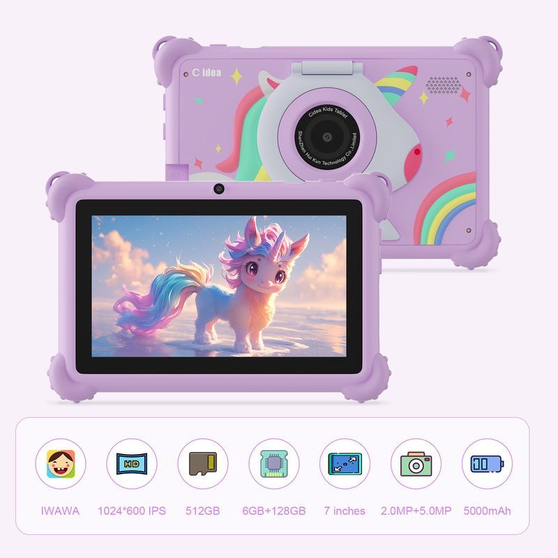 C Idea 7 Inch Kids Tablet Age 3-7 Dual Camera IPS screen educational kidspad With Parent Control CM88