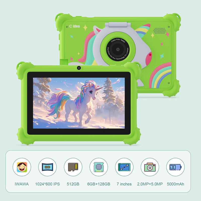 C idea 2024 Kids Learning Tablet Android 12 Pre Loaded Apps and Durable Design CM88
