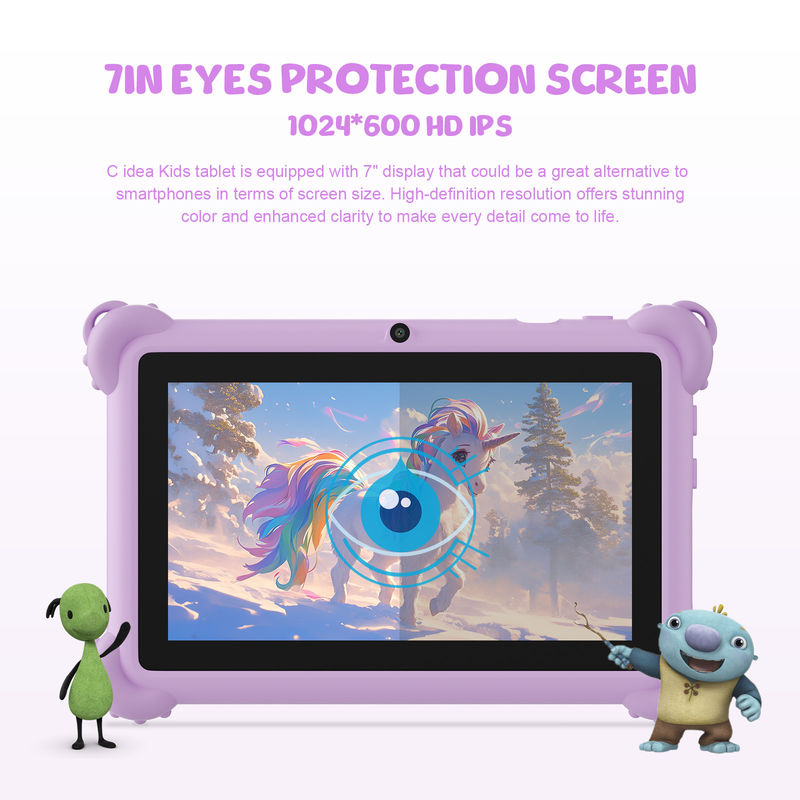 C idea 2024 Kids Tablet Ideal Gift with Android 12 Educational Apps and Durable Case Tablet Kidspad CM88
