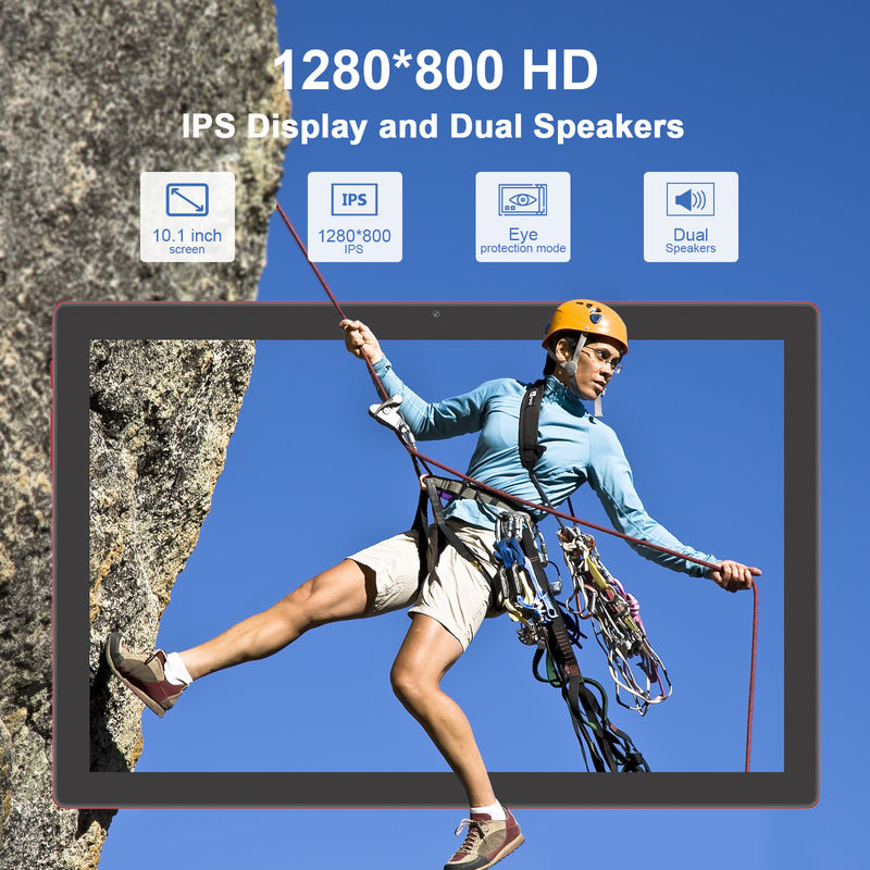 C Idea 10.1 Inch Android 14 Smart Tablet Pc With Sim Support For Teens CM8200Plus red