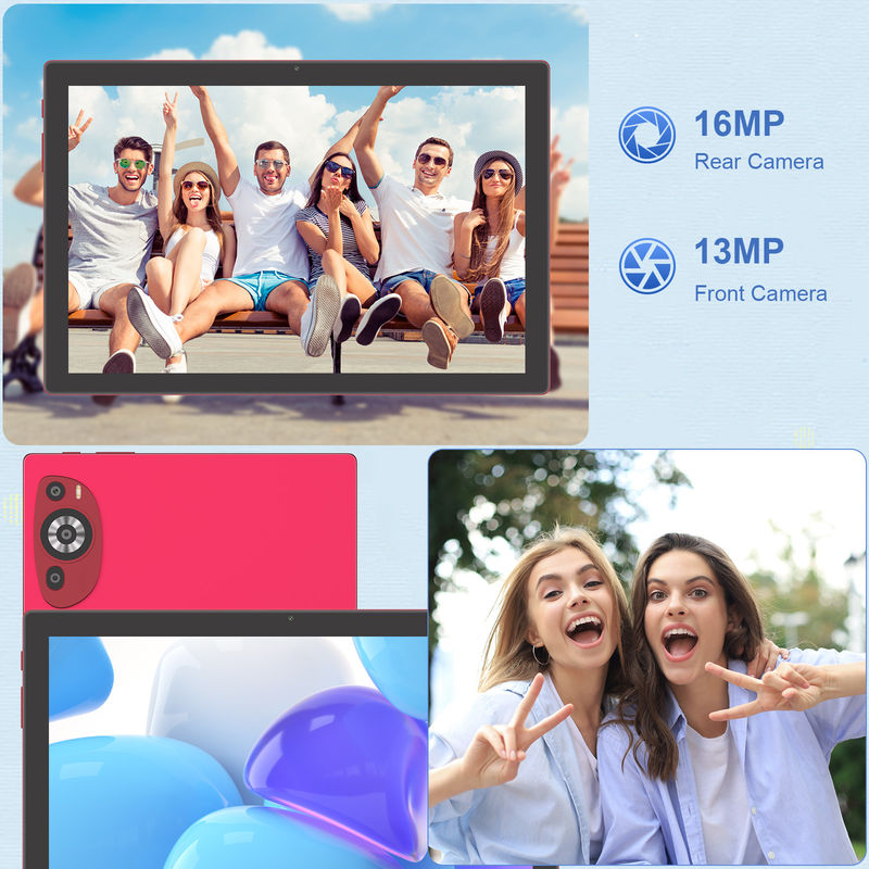 C Idea 10.1 Inch Android 14 Smart Tablet Pc With Sim Support For Teens CM8200Plus red