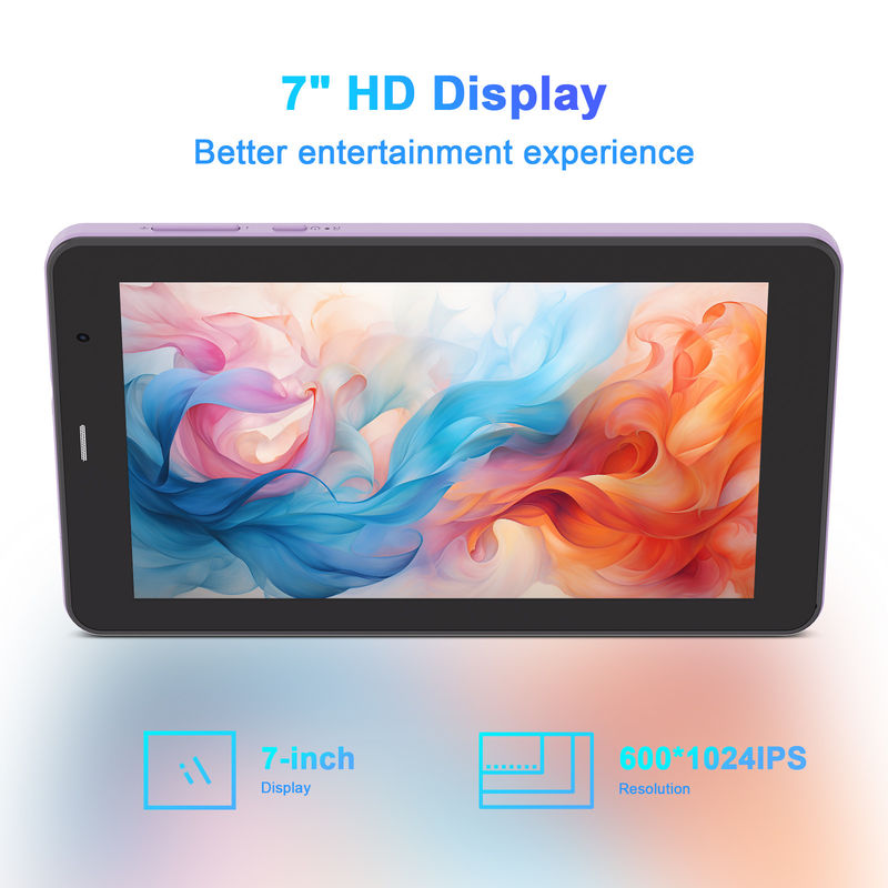 C Idea Android 13 Educational Tablet, 8+512gb,portable 7-Inch Tablet Pc With Sim Support –CM518pro Purple
