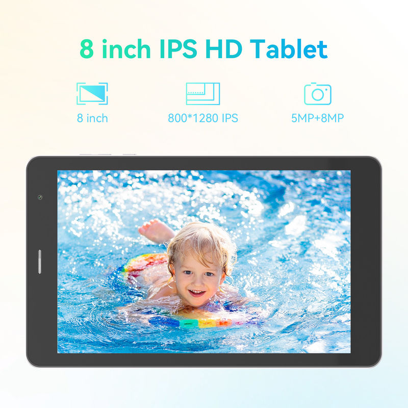 C Idea 8 Inch Tablets Dual Camera Touch Screen Smart Tablet Pc CM828 Silver