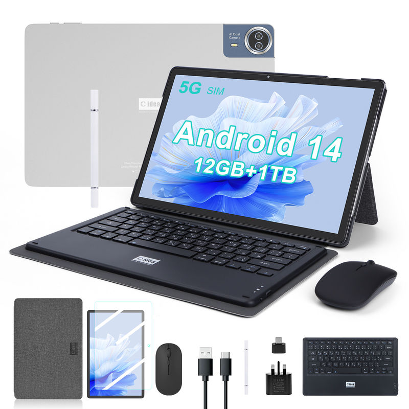 C Idea 14 Inch Tablet 5G Touch Screen Tablets For Students CM14000 Plus Grey