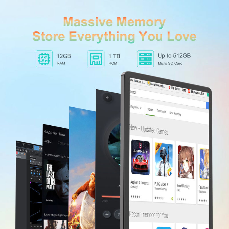 C Idea 14 Inch Tablet Newest Android Tablet PC for Adults Working CM14000 plus Black