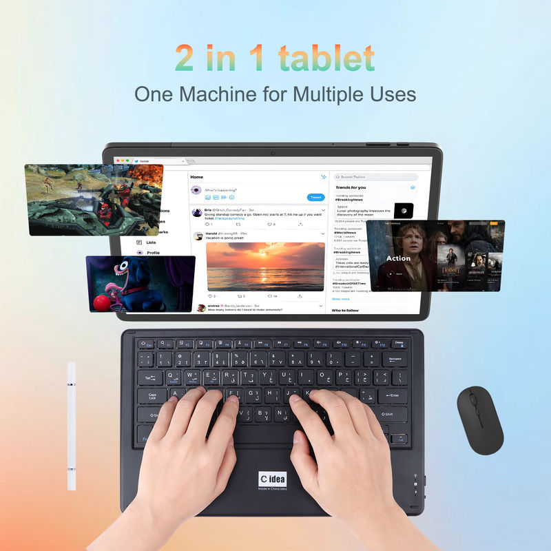 C Idea 14 Inch Tablet Newest Android Tablet PC for Adults Working CM14000 plus Black