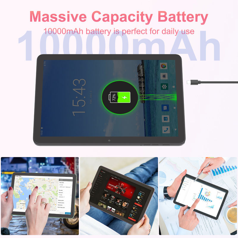 C Idea 10.1 Inch 5G Tablet With Sim Support Keyboard Educational Android Tablet Pc M8300 Plus Black