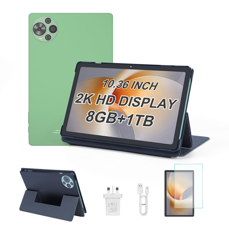 C Idea Newest 10.36 Inch Touch Screen Android Tablet with Dual SIM CM10500 Plus green