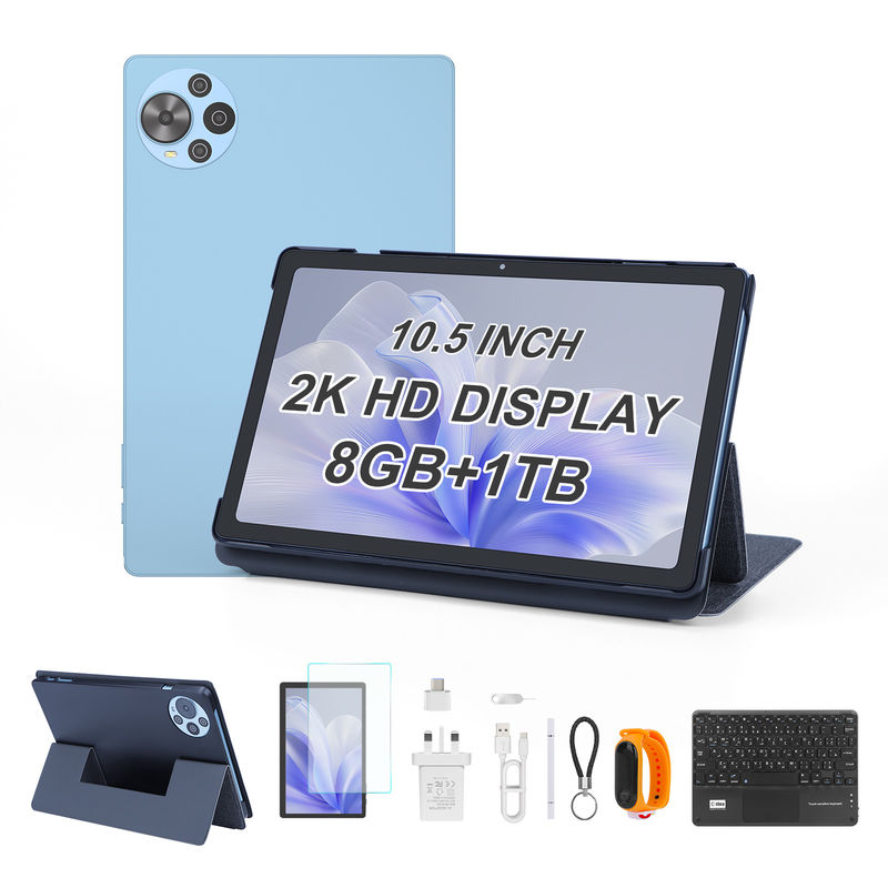 C Idea 10.5 Inch Android 14 Tablet 2k Screen Smart Tablet PC CM10500 Plus Blue