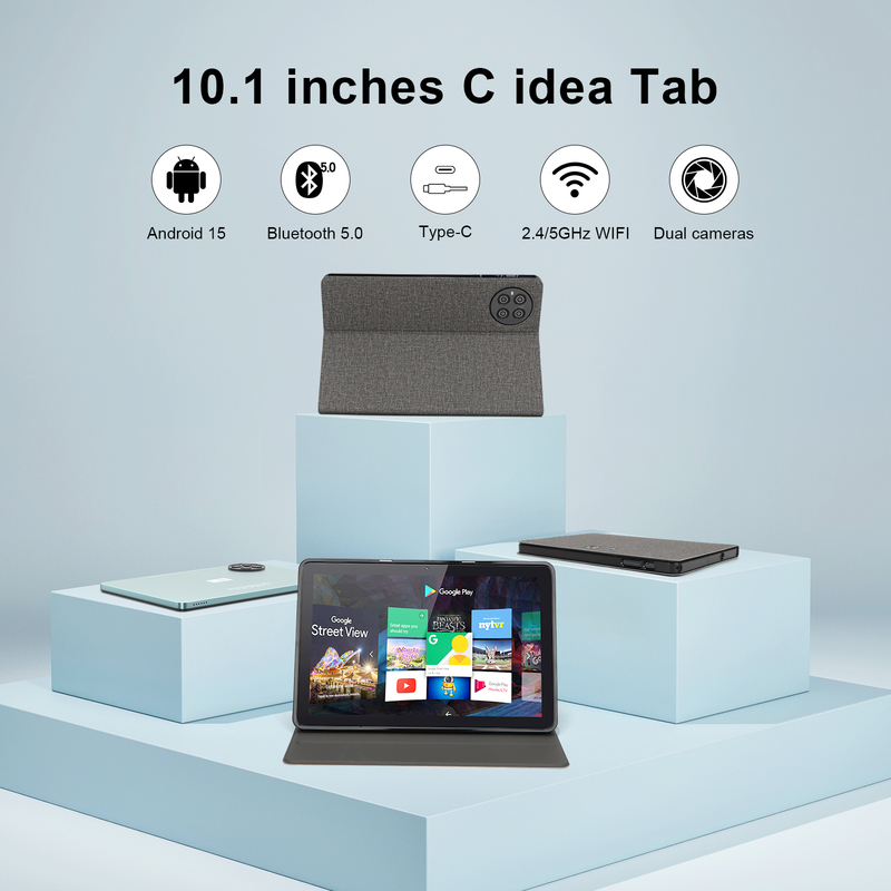 C Idea 10.1 Inch Tablet MTK CPU WIFI Android  Tablet With 2 SIM Support CM8800plus Blue