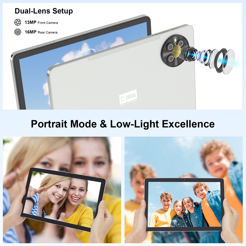 C Idea 10.1 Inch SIM Tablet WIFI Android Tablet With Stylus Pen CM8800plus Silver