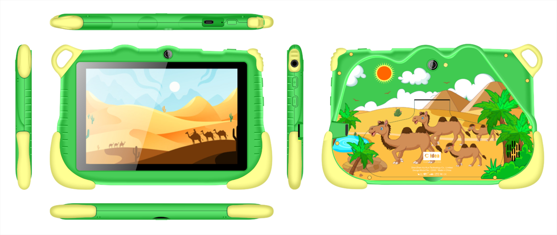 Newest Tablets C Idea 6+128GB Android 12 Tablet Kidspad with Educational APP CM85 green