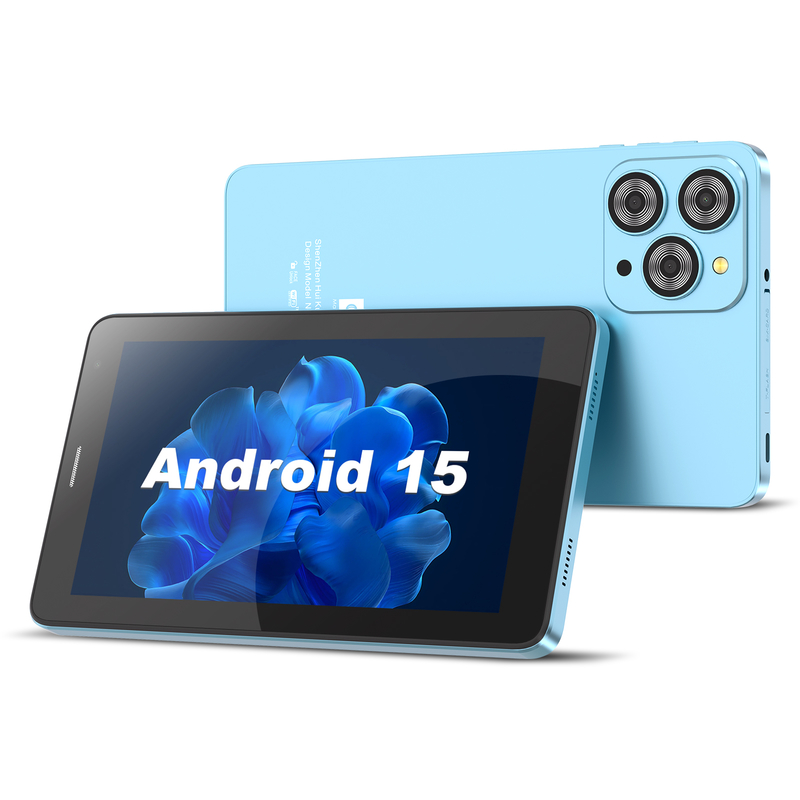 C idea 7 inch Wifi Tablet with Case 8+256GB Storage Quad Core Processor 600x102e4 IPS Touchscreen CM517 blue