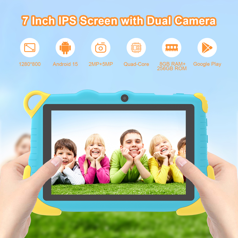 C Idea 7 Inch Android 15 Educational Smart Tablet For Students CM78  blue