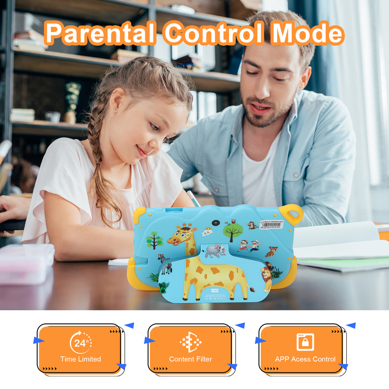 C Idea 7 Inch Android 15 Educational Smart Tablet For Students CM78  blue