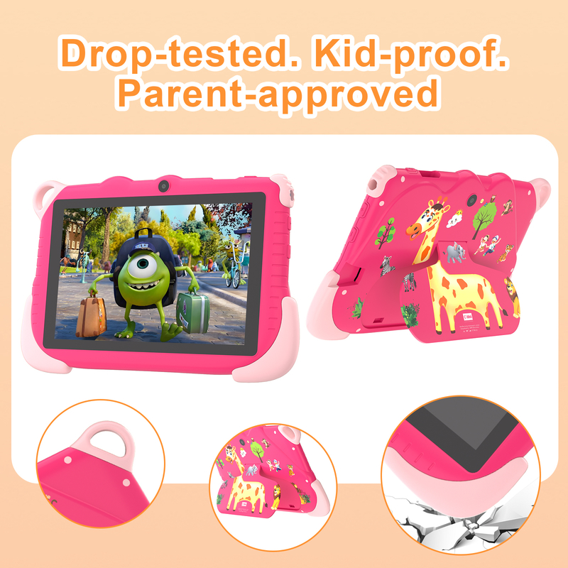C Idea 7 Inch Android 15 Educational Smart Tablet For Students CM78  pink