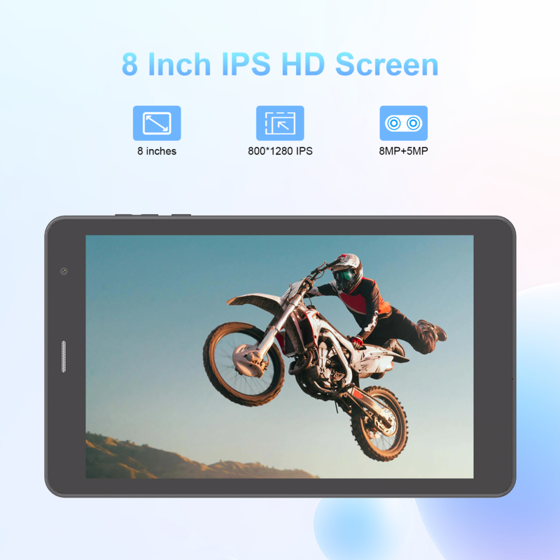 C idea 8 inch Wifi Tablet with 8+512GB Storage Quad Core Processor 800x1280 IPS Touchscreen CM817 Pro