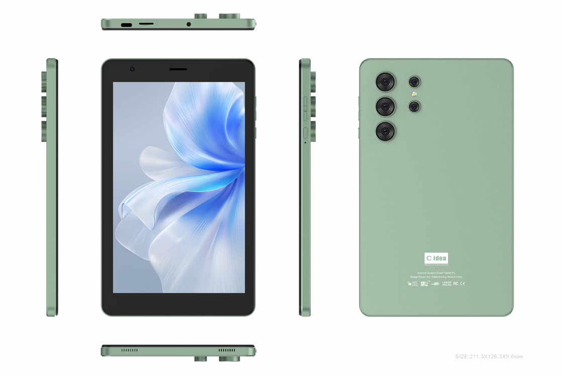 C idea 8 inch Wifi Tablet with 8+512GB Storage MTK6737 Quad Core Processor 800x1280 IPS Touchscreen CM826