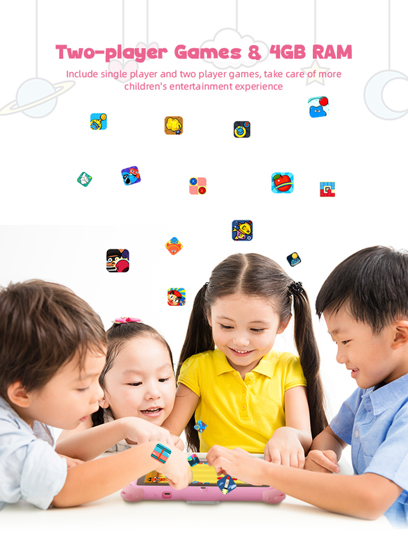 C Idea 7 Inch Android 14 Educational Smart Tablet For Students CM88  pink