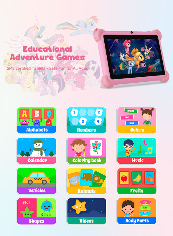 C Idea 7 Inch Android 14 Educational Smart Tablet For Students CM88  pink