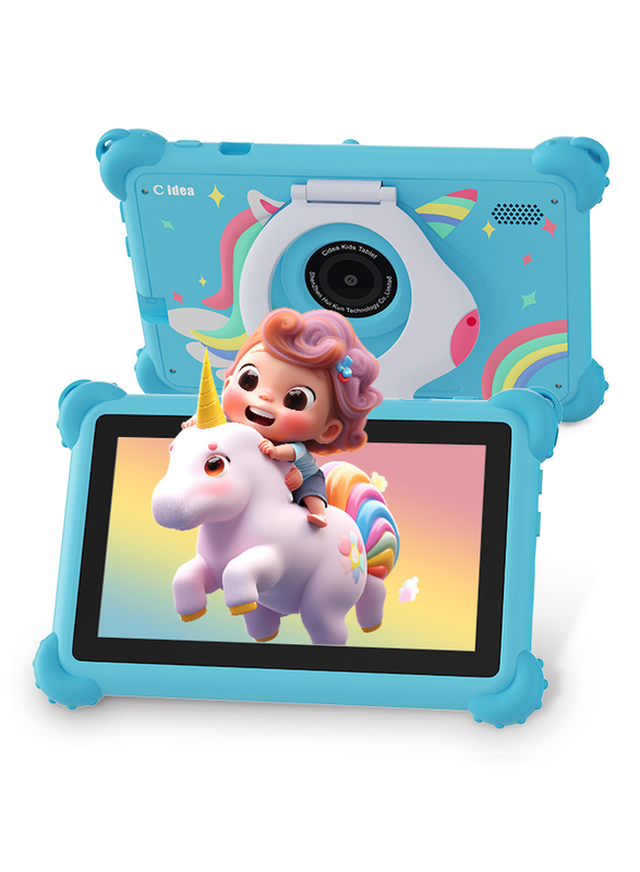 C Idea 7 Inch Android 14 Educational Smart Tablet For Students CM88  blue